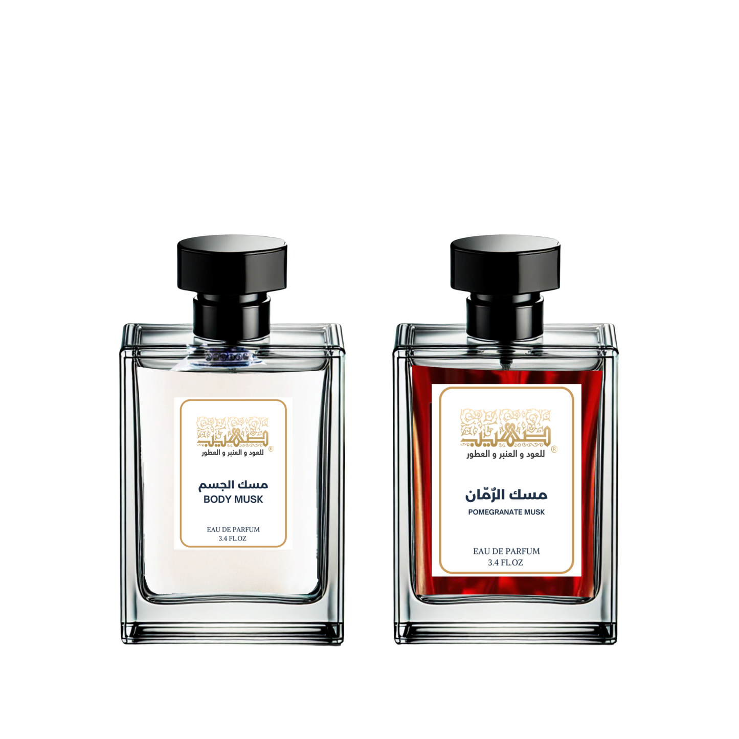 عرض مسك الجسم ومسك الرمان - صهيب للعود والعنبر والعطور