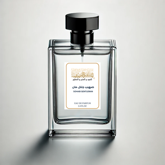 صهيب جنتل مانأول عطر رجالي صمم ليكون اول عطر يجمع مابين الهدوء والقوه والثباتSohaib gentlemanاحدى تصميات صهيبصمم ليناسب معظم الرجالحيث يأتي في مقدمته البرغموت مع الاناناس والوردوعود ومسكصهيب للعود